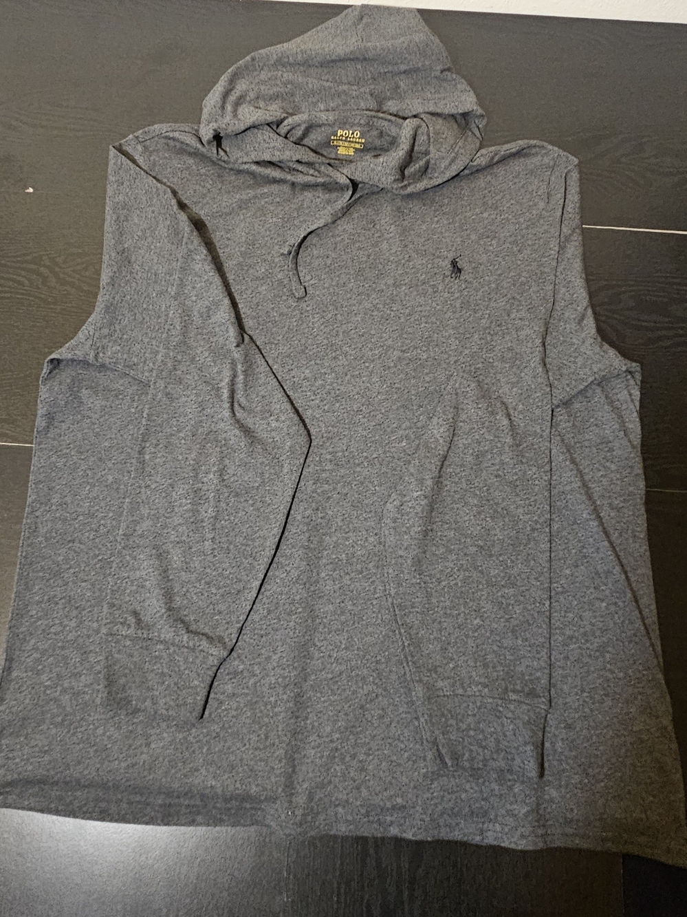 Polo by Ralph Lauren Dark Gray Hooded Long-Sleeve Sweatshirt